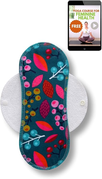 Natissy Organic Cotton Reusable Sanitary Pads for Women & Teens, 1 Pc (Small)