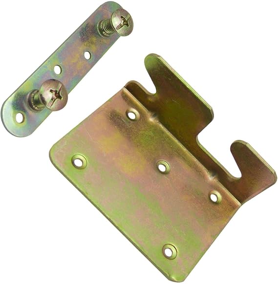 Durable Bed Rail Hinges Connectors Heavy Duty Thickened European Hardware Corner Fixings For Bed Furniture Repairs Furniture Accessories Hardware Corner Fixings