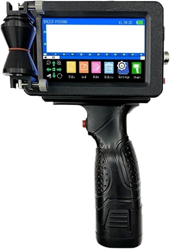 Wide Coding Applications 1760PLUS-2 12.7MM Thermal Inkjet Printer For Pipe Cable Portable Text QR Barcode Batch Number Logo Label Coding Machine Lightweight and Convenient(With 1 ink)