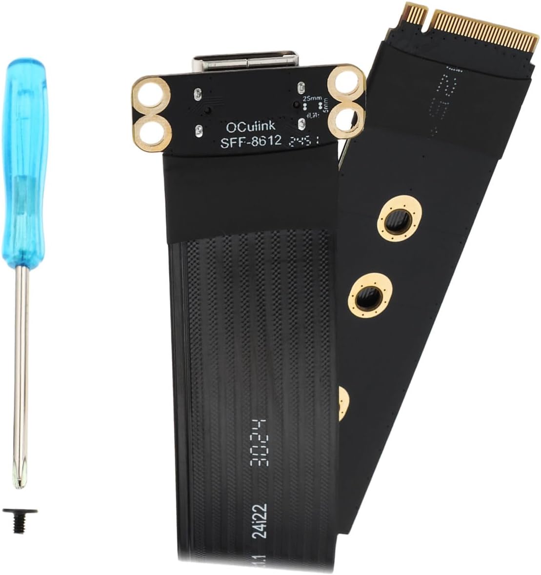 2280 NGFF PCI-E4.0 M.2 M-Key to Oculink SFF-8612 SFF-8611 ノートパソコン延長ケーブル 15cm NVME U.2 SSD Egpu用