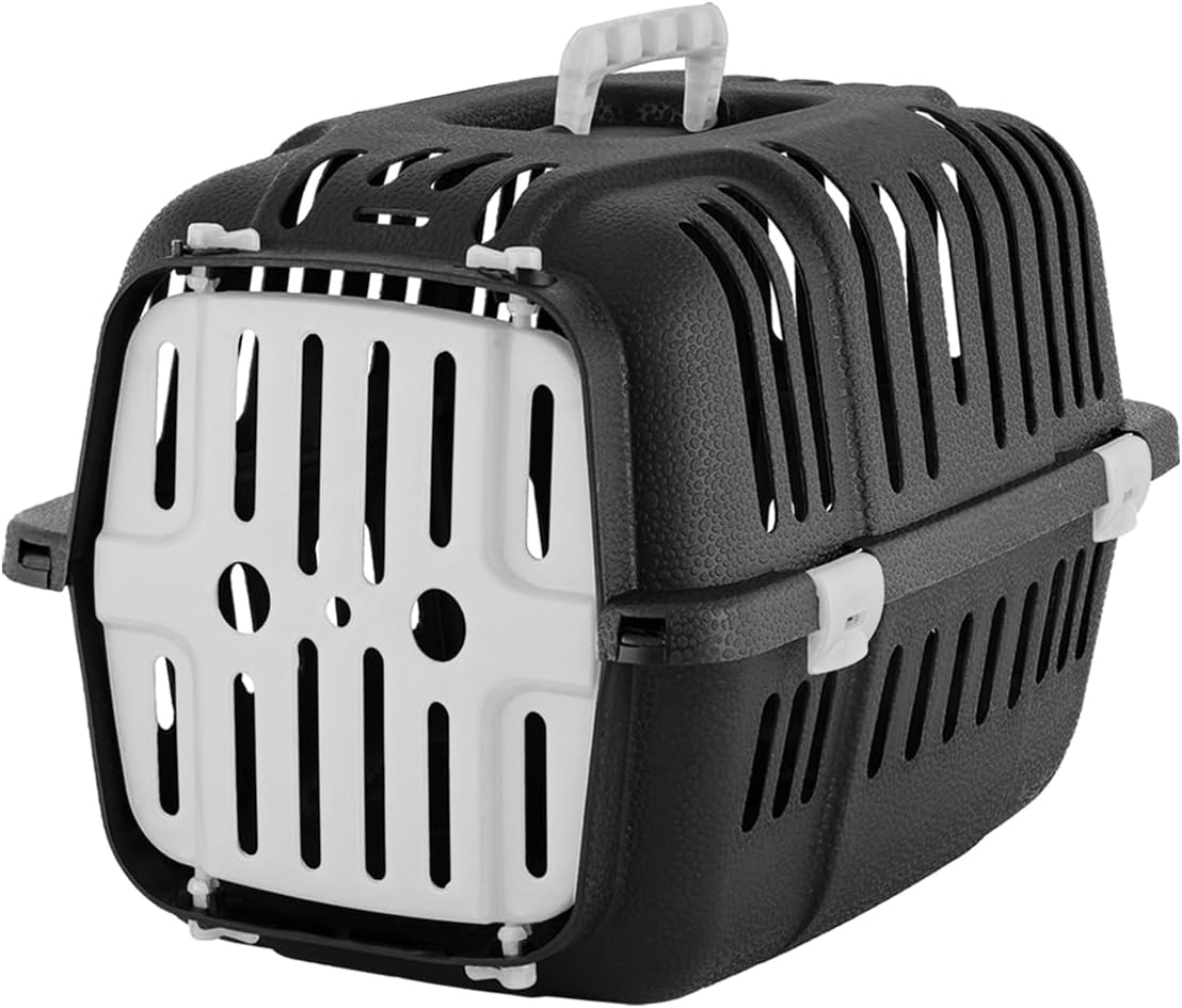 Kedi & Küçük Irk Köpek Taşıma Çantası Sepeti Kafesi – Ön Açılır Kapılı, Hava Delikli, 6 kg Kapasiteli, 48x32x33 cm - VN11002