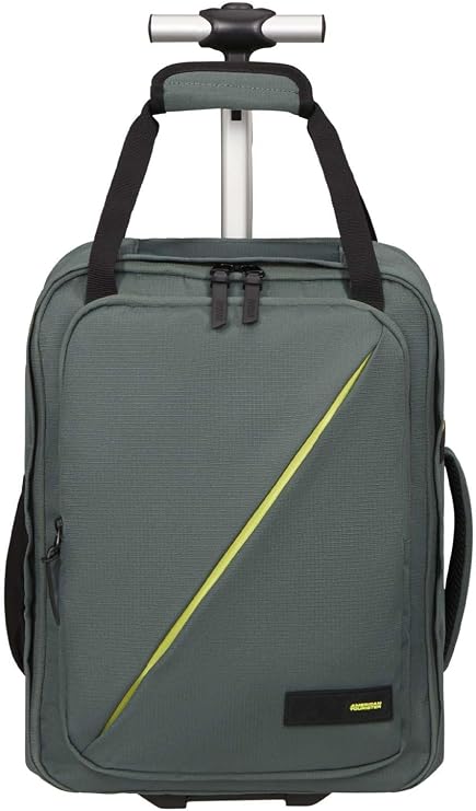 American Tourister Take2Cabin – Ryanair/Wizz Air/Vueling Cabin Bag 40 x 30 x 20 cm, 24.5 L, 3.31 kg, Backpack with Wheels, Hand Luggage, MS Airplane Backpack Under Seat, Green (Dark Forest)