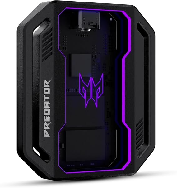 Acer Predator GP30 External SSD 1TB, Up to 2000 MB/s Read, USB 3.2 Gen2 Portable Solid State Drive with Dynamic RGB Lighting for Smartphones, Tablets, PC and PS5