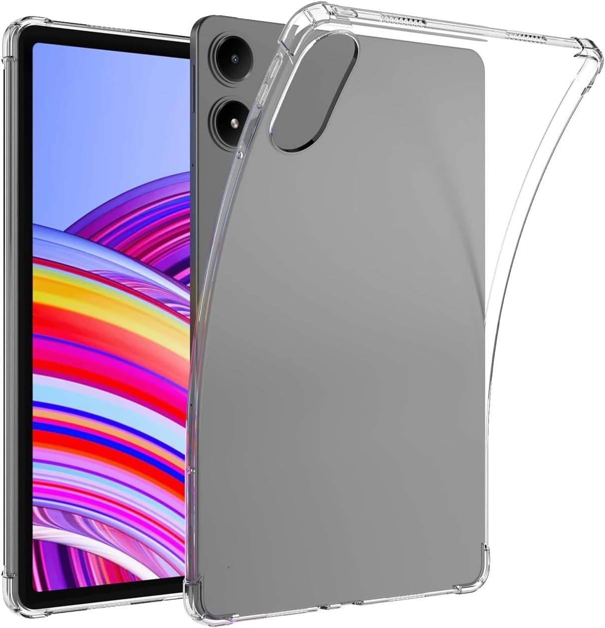 Redmi Pad Pro 12.1 inch 2024 ile uyumlu Anti Shock Silikon Kılıf Şeffaf - FC014