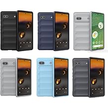 Microcase Google Pixel 6A Miami Series Shockproof Silicone Case - AL3420 (Dark Blue)