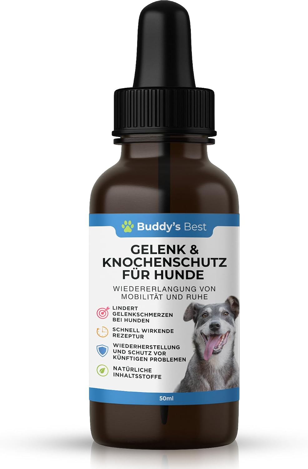 BUDDYS Best 50 ml Joint & Bone Protection for Dogs - Pain Relief for Dogs - Joints Dog - Pain Relief Dog Joints - Joint Care Dog