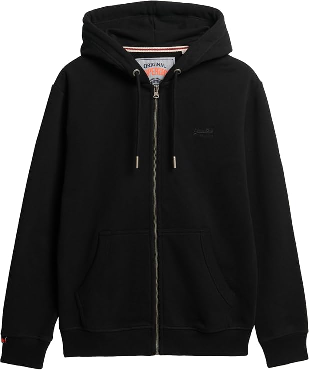 Superdry Men's Essential Logo Zip Hoodie with Brushed Inside