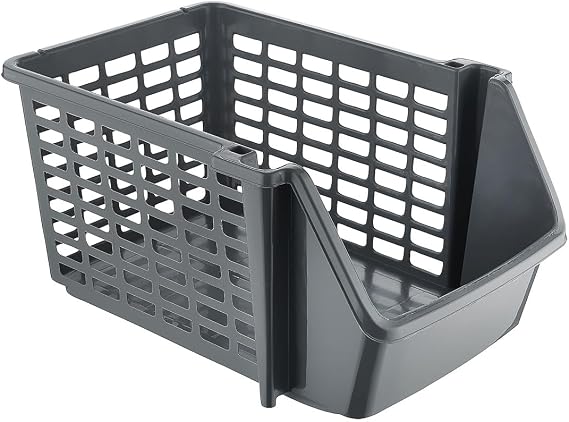 EYNEL 5 Multi-Purpose Multi-Storey Snap Organizer, Practical Under-Sink Sink Sink - Countertop Refrigerator Kitchen Bathroom Washing Machine Home Organizer Plastic Basket (5 Pieces - Anthracite)
