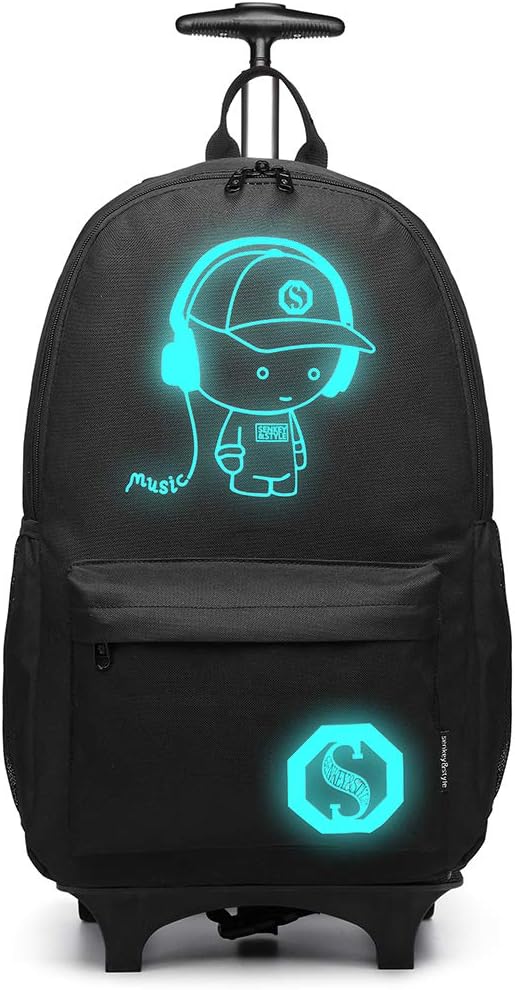 Kono Mochila Escolar con Ruedas para Niño y Niña de Primaria