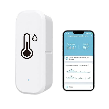 WiFi Hygrometer Thermometer Sensor, Temperature Humidity Monitor