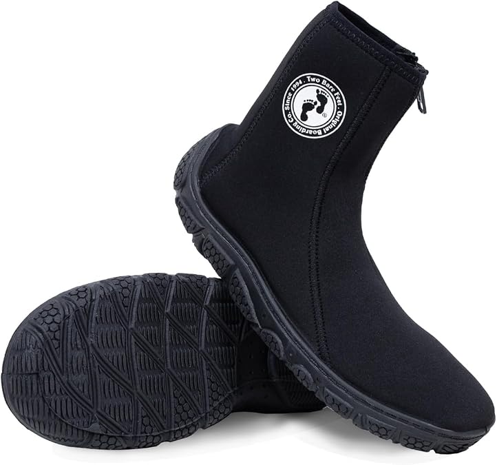 Two Bare Feet Unisex Adults & Kids 3mm Neoprene Zipped Wetsuit Boots – Surf Boots, Diving Boots, Water Shoes & Aqua Shoes – Durable, Flexible & Comfortable for Men, Women & Children