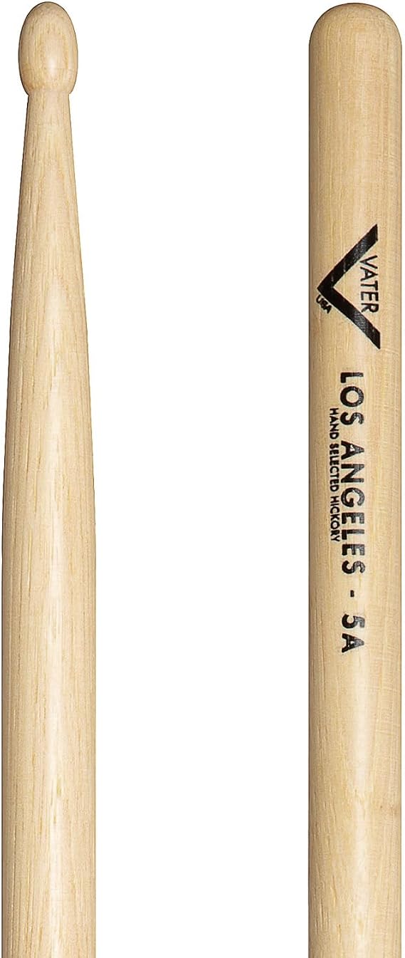 Vater - 5B (Wood Tip) American Hickory Drumsticks - 3 pair pack - VS3P5BW