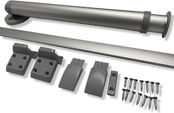 Campervan Table Leg & Rail Kit, Adjustable Leg – Silver or Black Motorhoome Caravan RV Boat Yacht (Silver)
