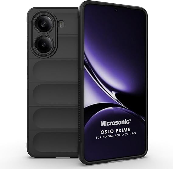 Microsonic Xiaomi Poco X7 Pro Kılıf Oslo Prime Siyah [Poco X7 Pro ile Uyumlu Kılıf - Siyah]