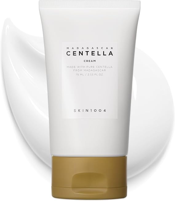 SKIN1004 Madagaskar Centella Kremi, Centella Asiatica ile Kore Yüz Nemlendirici, Panthenol ve Shea Yağı ile Yüz Kremi, Yatıştırıcı Yüz Nemlendirici, Günlük Kore Cilt Bakımı, 2.53 fl.oz, 75ml