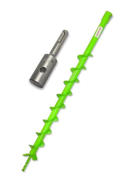 WERHE Earth drill 60 mm with SDS Plus recording precise drill bit pile drill bit