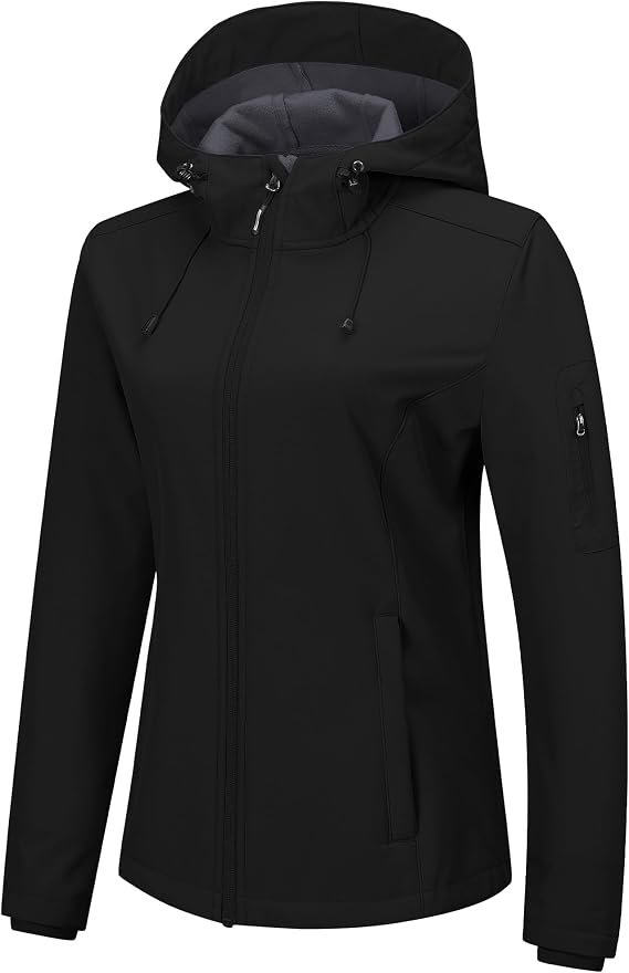 Outdoor Ventures Softshell Jacket Womens Rain Jacket Hiking Windbreaker
