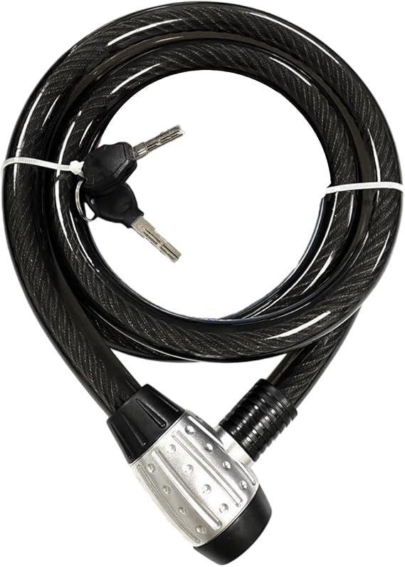 Profosyenel Motosiklet Bisiklet Halat Zinciri Hırsız Kilidi 150 cm Çelik Kilit Çap 25 mm Ø 1 Adet