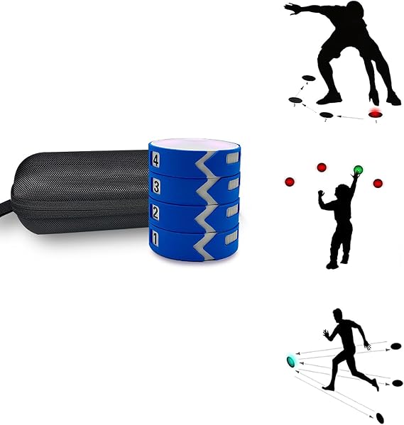 Reaction Light System, Reaction Training Lights Boxing Agile Fitness Light, 4 Modes, for Improve Speed, Agility, Reaction Time and Hand-Eye Coordination Training