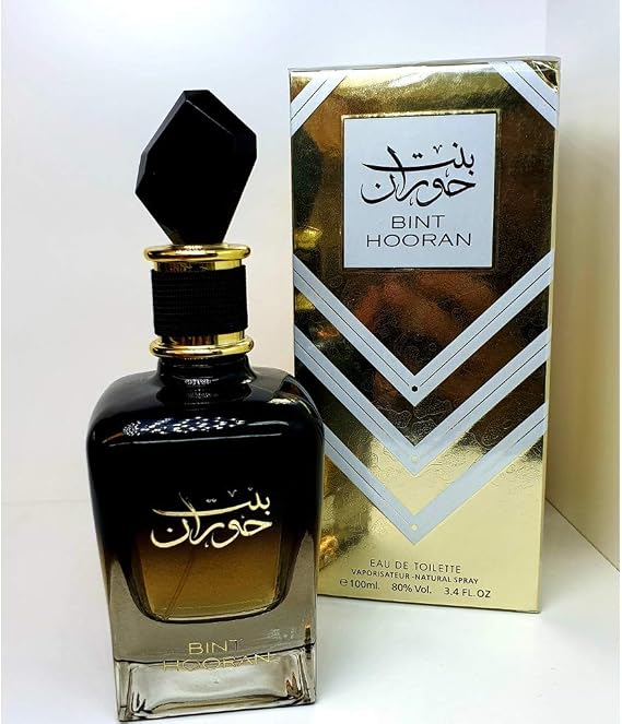 Perfume BINT HOORAN 100 ml Eau de Parfum Women Arabic Oud Oriental Attar Musk Halal NOTES: Lemon, Sage, Bergamot, Nutmeg, Saffron, Lotus, Musk, Amber and Tobacco