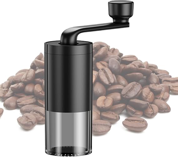 Coffee Grinder Manual Quiet Portable Hand Burr Mill