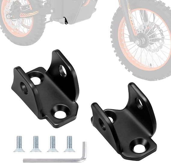 電動ダートバイク フットペグ ブラケットホルダー Tuttio Soleil 01、フットペグマウントフットレストブラケット、トゥッティソレイユ01アクセサリー用、塗装ステンレススチールブラック