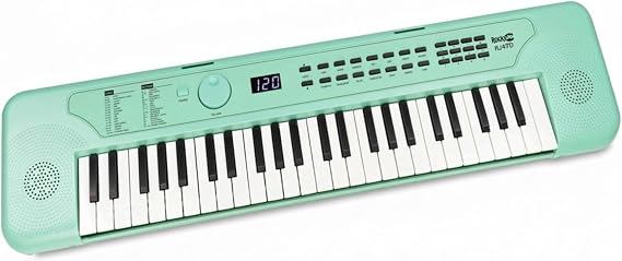RockJam RJ490MG Mini Keyboard Piano 49 Keys Mint Green
