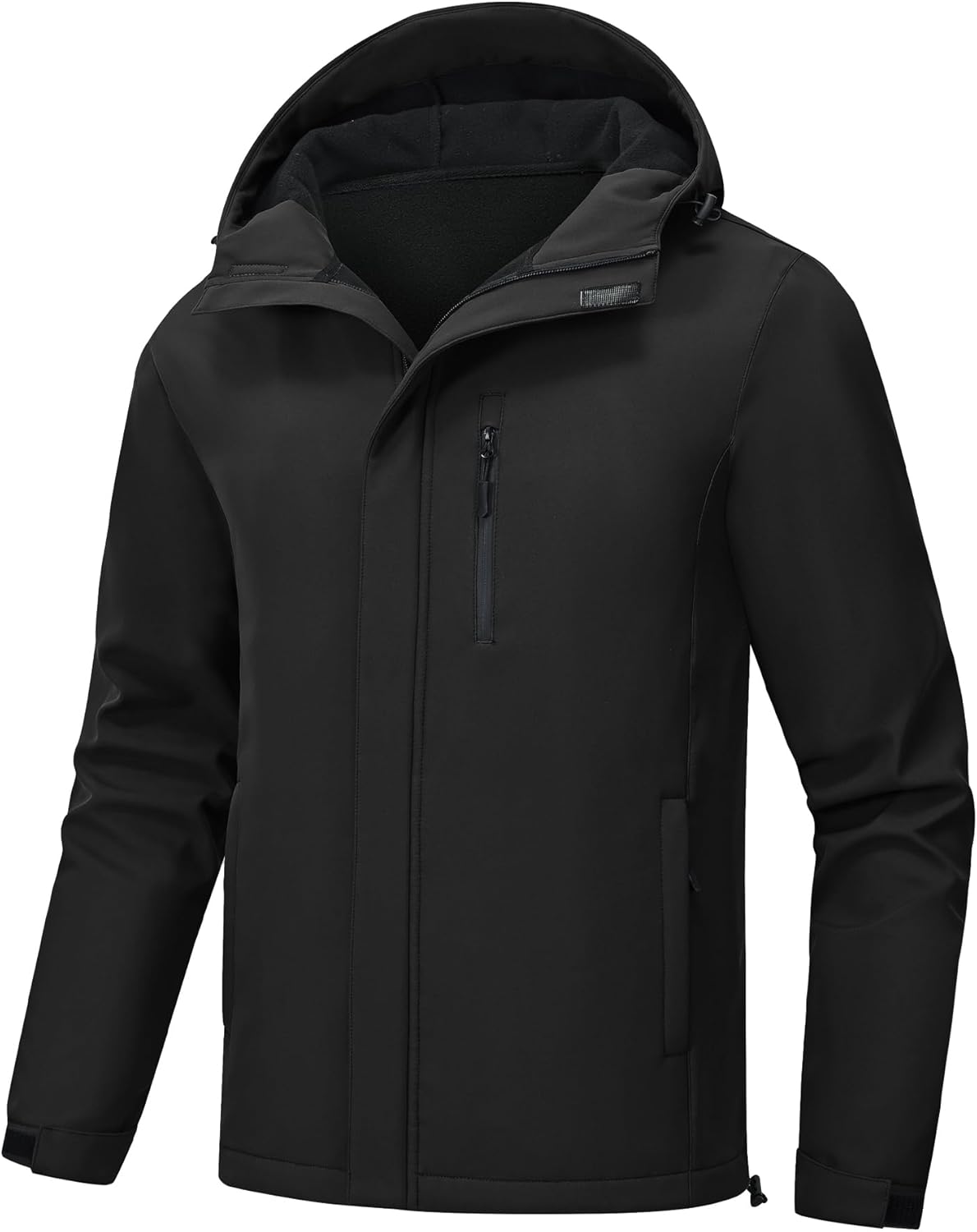 Huayuzh Softshelljacke für Herren Winterjacke Wasserdicht Winddicht Warme Fleece Gefüttert Regenjacke Wandern Camping