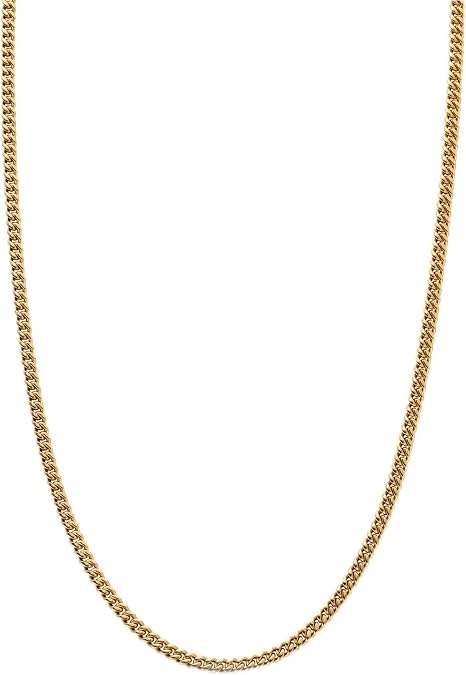 CRAFTD Cuban Link Chain Necklace, Gold & Silver Jewellery