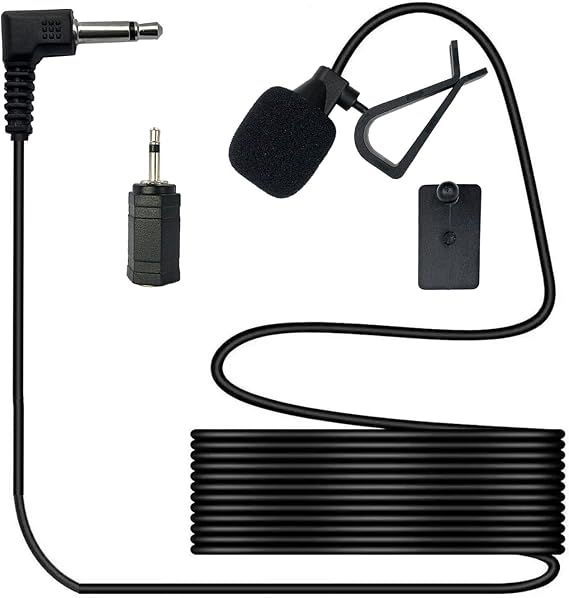 3.5mm Car Microphone with 2.5mm Adapter Universal for Stereo