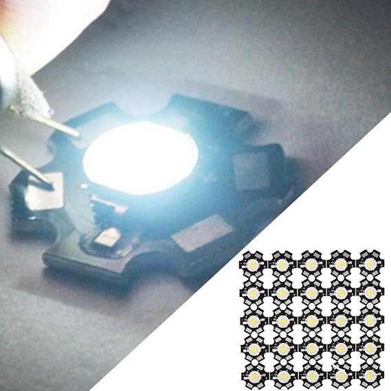 Micro LED, Chibitronics LED Replacement Lights for Inflatables Bead Chips Light Bead Chip Floodlight (#3) [Energy Class A]