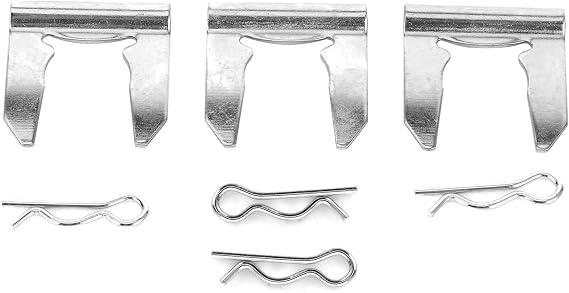 Generic Shifter Cable Mounting Pin Durable Iron Hardware for EK EG K Swap, 3 Clips 4 Pins for Transmission
