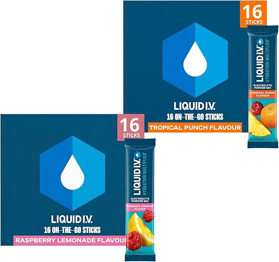 Liquid I.V. Hydration Multiplier Electrolyte Mix, Variety Pack, 32 Sticks