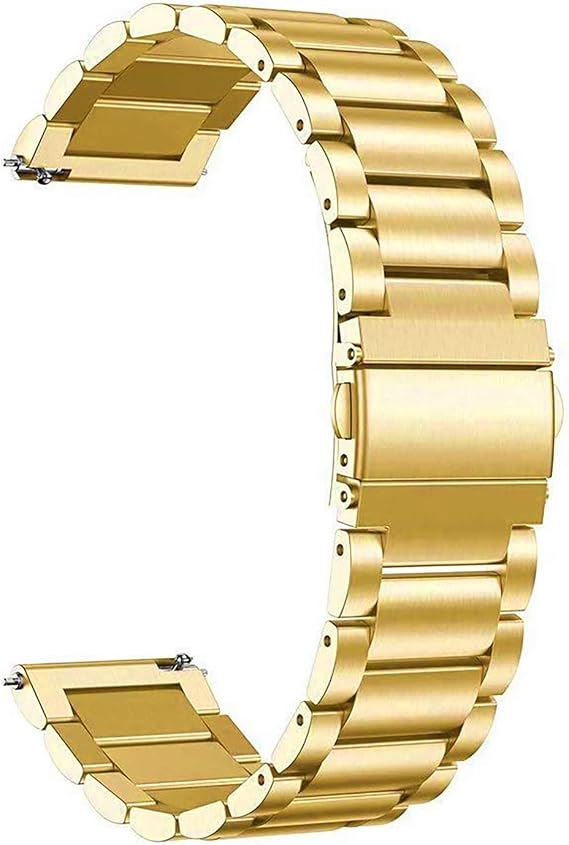 Microsonic Huawei Watch Ultimate 2 için Metal Stainless Steel Kordon Gold [Watch Ultimate 2 ile Uyumlu Kordon - Gold]