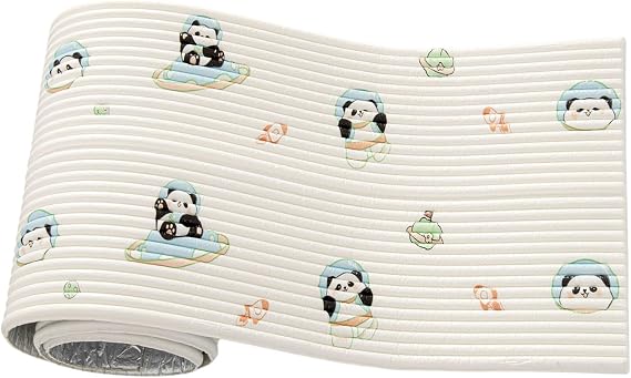Upholstered Wall Panels,3D Kids Anti Collision Wall Padding, 40x200cm Self-Adhesive Anti Collision Wall Padding, Headboard Bed Upholstered Padded Wall Panels for Bedroom, Children's Room (Space Bear)