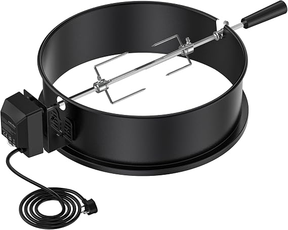 onlyfire BRK-6009 BBQ Rotisserie Ring Kit for Weber 47 CM Kettle Grill