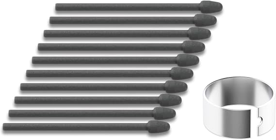 10 Marker Tips for Remarkable 2 Pen & Kindle-Scribe Pen Replacement Soft Tips, for Boox Pen Plus / Pen2 Pro/Triangle Pen / Pen3 Pen Tips, 2B-Pencil Paper-Like Feel