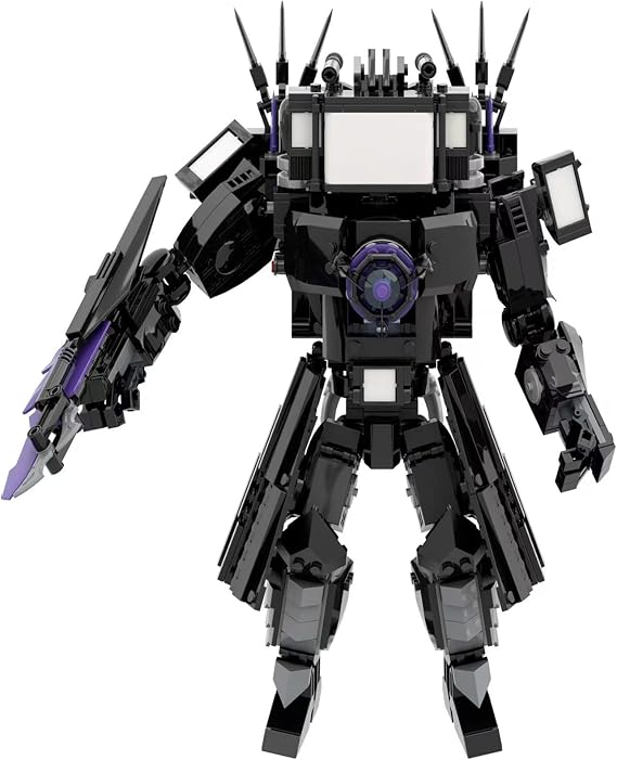 Toilet Titan Building Blocks Toy Cameraman Speakerman Clock TV Man Monitor Action Figure Model Horror Game Multiverse Upgraded Adults Kids Fans Collectible Animation Birthday Gift B
