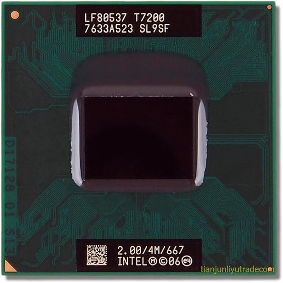 Intel Core 2 Duo T7200 Processor, 2 GHz, Socket 478, 65nm, 667 MHz, 4MB Cache