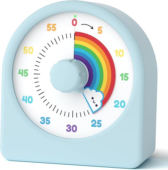 LIORQUE Visual Timer 60 Minute Countdown Timer with Pause Function