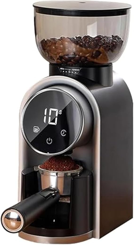 Electric Coffee Grinder, 250g Capacity, Touch Screen Control, 25 Density Settings, 420 Stainless Steel Grinding Core for Espresso and Drip Coffee