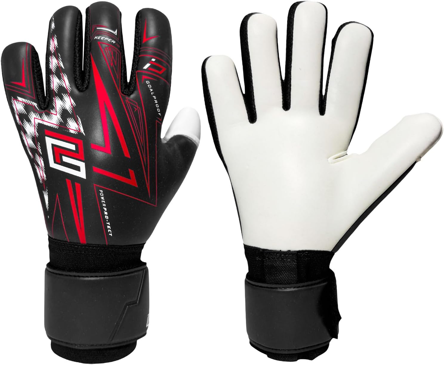 Goalproof POWER ProTect Goalkeeper Gloves – Elite Finger Protection, Dynamic Grip Latex, NEXSKIN Backhand, Negative Cut Fit – Pro-Level Soccer Goalie Gloves for Adults