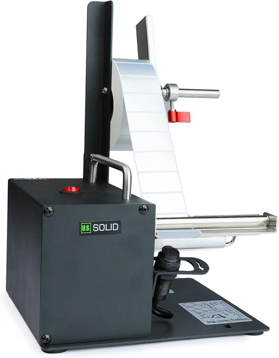 U.S. Solid Automatic Label Dispenser Label Dispenser - Width 10-115MM Length 8-130MM - Translucent and Opaque Labels