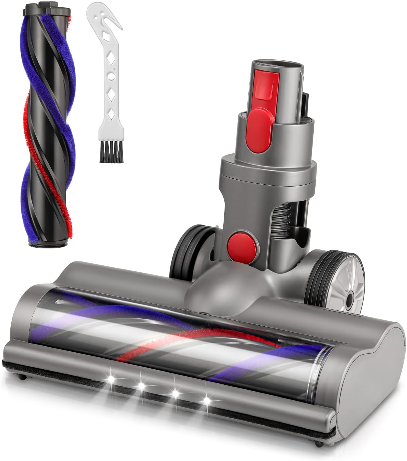 Dyson V7 Head for Dyson V7 V8 V10 V11 V15 Series Vacuum Cleaner Head Soft Roller Cleaner Head Motor Head Replacement Parts with Replacement Brush Compatible