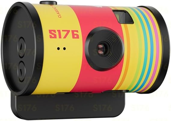 1080P HD Digital Camera, With 147 Inch IPS Screen Portable for mini Keychain for camcorder, For Travel And Daily Vlog Supports 128G Card And USB-C Charging(Yellow)