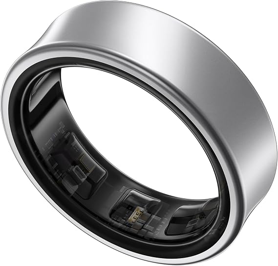 Samsung Galaxy Ring Titanium Case Smart Ring Samsung Health with AI Sleep Tracker Fitness Tracker Size 5 Titanium Silver