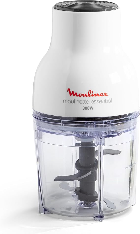Moulinex Moulinette Essential DJ5201 3'ü 1 arada parçalayıcı, karıştırma ve kesme, basınç kapağı sistemi 300 W, kapasite 0,4 l