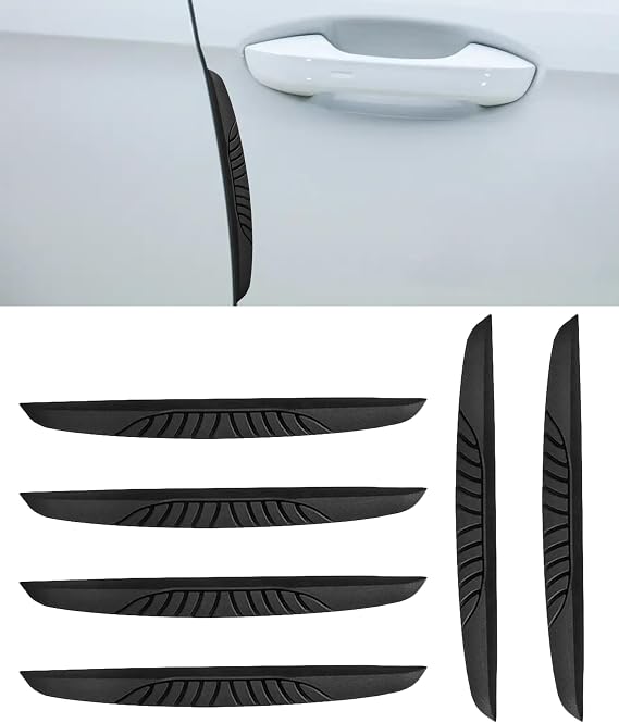 6 Pcs Car Door Edge Protector for Kia Soul 2020 2021 2022 2023, Premium PU Scratch Guard Anti Collision Strip Trim Bumper Defense Moldings,Black