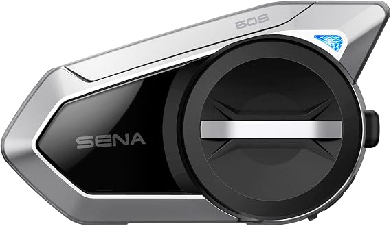 Sena 50S motosiklet Bluetooth kulaklık, döner düğme, Harman Kardon imzalı ses, entegre ağ interkom sistemi ve premium mikrofon ve hoparlörlerle