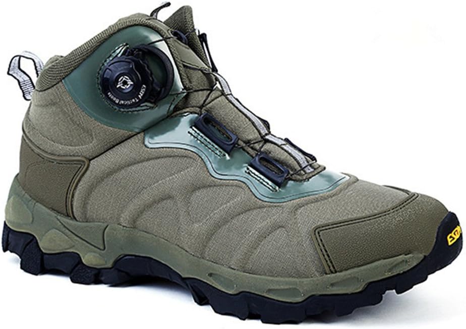 Survival Games Trekking Shoes, Dial-Type, Men's, Water Repellent, Climbing Shoes, Shock Absorption, Military-Cut, Middle Cut, Abrasion Resistant, Non-Slip, Lightweight, Outdoor Shoes